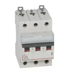   Legrand 407863 DX3 Kismegszakító. 3P, 40A, C karakterisztika, 6kA