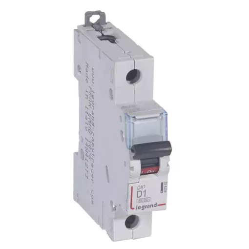 Legrand 407963 DX3 Kismegszakító. 1P, 1A, D karakterisztika, 6kA