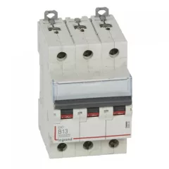   Legrand 408990 DX3 Kismegszakító. 3P, 13A, B karakterisztika, 10kA