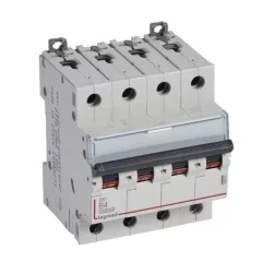   Legrand 409061 DX3 Kismegszakító. 4P, 4A, B karakterisztika, 10kA