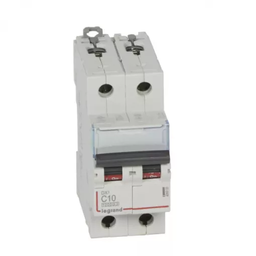 Legrand 409200 DX3 Kismegszakító. 2P, 10A, C karakterisztika, 10kA
