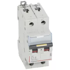   Legrand 409561 DX3-DC Kismegszakító. 2P, 1,6A, karakterisztika, 16kA