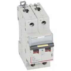   Legrand 409564 DX3-DC Kismegszakító. 2P, 4A, karakterisztika, 16kA