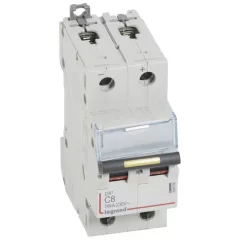   Legrand 409566 DX3-DC Kismegszakító. 2P, 8A, karakterisztika, 16kA
