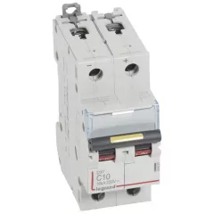   Legrand 409567 DX3-DC Kismegszakító. 2P, 10A, karakterisztika, 16kA
