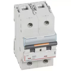   Legrand 409720 DX3 Kismegszakító. 2P, 40A, B karakterisztika, 25kA