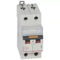   Legrand 409768 DX3 Kismegszakító. 2P, 16A, C karakterisztika, 25kA