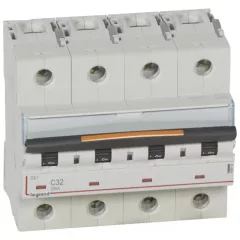   Legrand 409797 DX3 Kismegszakító. 4P, 32A, C karakterisztika, 25kA
