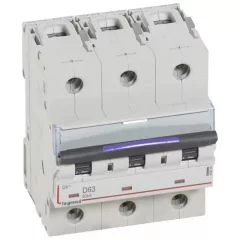   Legrand 410219 DX3 Kismegszakító. 3P, 63A, D karakterisztika, 50kA