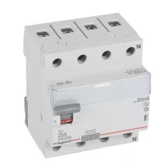   Legrand 411764 TX3 Áram-védőkapcsoló (Fi-relé) A osztály, 4P, 25A, 30mA
