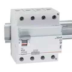   Legrand 411765 TX3 Áram-védőkapcsoló (Fi-relé) A osztály, 4P, 40A, 30mA