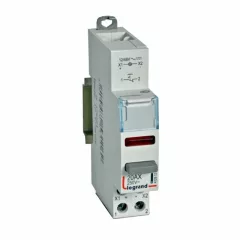   Legrand 412913 CX3 moduláris nyomókapcsoló 1Ny + piros LED 12/48V ~/= ( Legrand 412913 )
