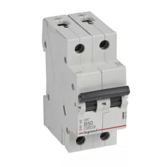   Legrand, RX3, 419163, Kismegszakító 2P,50A, B karakterisztika, 6 kA, RX3 (Legrand 419163)
