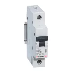   Legrand, RX3, 419202, Kismegszakító 1P,16A, C karakterisztika, 6 kA, RX3 (Legrand 419202)
