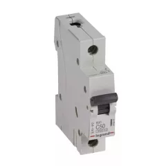   Legrand, RX3, 419207, Kismegszakító 1P,50A, C karakterisztika, 6 kA, RX3 (Legrand 419207)