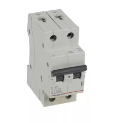   Legrand, RX3, 419223, Kismegszakító 2P,13A, C karakterisztika, 6 kA, RX3 (Legrand 419223)