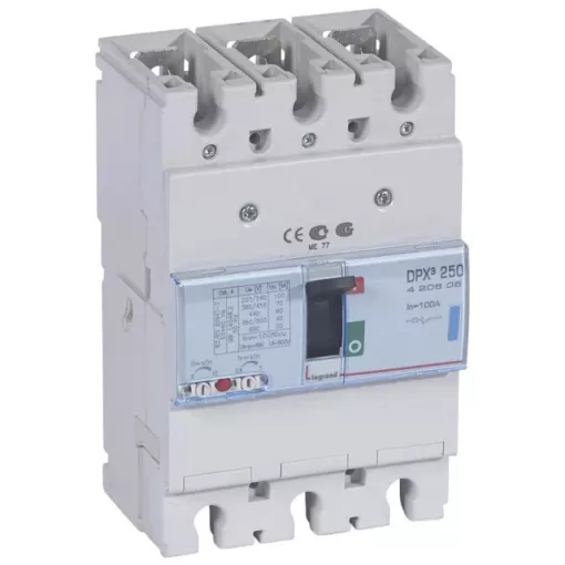 Legrand 420605 DPX3 250 100A 3P termikus mágneses 70kA kompakt megszakító ( Legrand 420605 )
