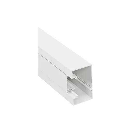 Legrand 638020 DLP-S kábelcsatorna 85x50 mm, merev fedéllel, bepattintható 45-ös szerelvényhez, fehér ( Legrand 638020 )