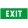 Legrand 660874 tartalékvilágítás piktogram 310x112mm, EXIT ( Legrand 660874 )