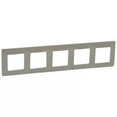   Legrand Niloé 665035 5-ös füstszürke keret függőleges és vízszintes elhelyezéssel (Legrand 665035)
