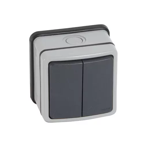 Legrand 684604 Plexo 66 kettős váltóérintkezős kapcsoló falon kívüli ( Legrand 684604 )