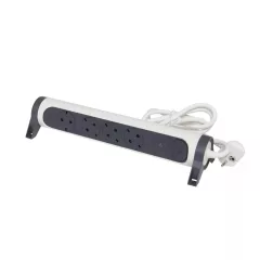   Legrand 694507 Elosztósor Premium 4x2P+F, túlfeszültség-védelemmel, 1,5 m vezetékkel, fehér/fekete (Legrand 694507)