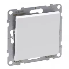   Legrand SUNO 721107 keresztkapcsoló (107), fehér burkolattal, rugós bekötés, keret nélkül, süllyesztett, 10A 250V IP20
