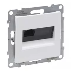   Legrand SUNO 721150 Informatikai csatlakozóaljzat, 1xRJ45, Cat5e UTP, fehér burkolattal, keret nélkül
