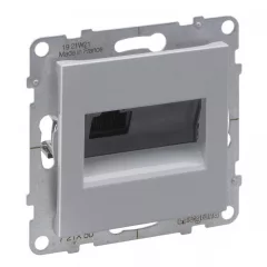   Legrand SUNO 721350 Informatikai csatlakozóaljzat, 1xRJ45, Cat5e UTP, alumínium burkolattal, keret nélkül