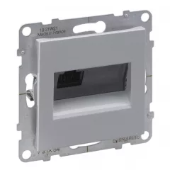   Legrand SUNO 721354 Informatikai csatlakozóaljzat, 1xRJ45, Cat6A UTP, alumínium burkolattal, keret nélkül