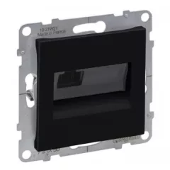   Legrand SUNO 721450 Informatikai csatlakozóaljzat, 1xRJ45, Cat5e UTP, fekete burkolattal, keret nélkül