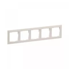   Legrand SUNO 721535 5-ös homok keret, vízszintes és függőleges elhelyezéssel, IP20
