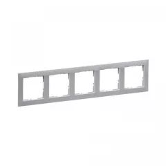   Legrand SUNO 721545 5-ös szürke keret, vízszintes és függőleges elhelyezéssel, IP20