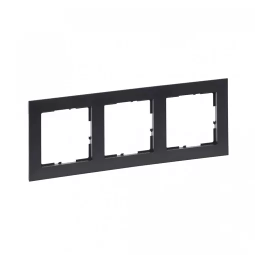 Legrand SUNO 721553 3-as sötét szürke keret, vízszintes és függőleges elhelyezéssel, IP20