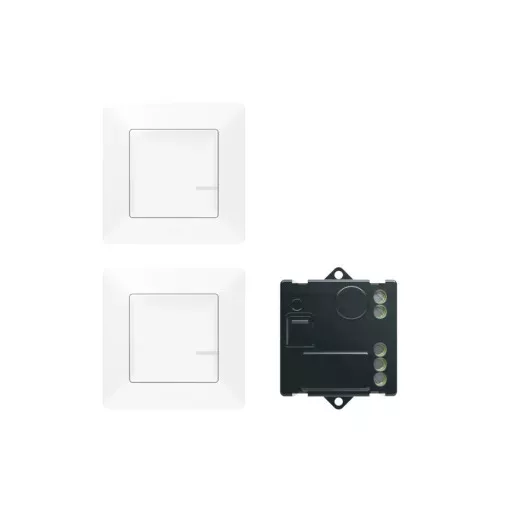 Legrand Netatmo 752150 Párosított szett: Alternatív kapcsolás mikromodul segítségével - 2 vezeték nélküli kapcsoló + mikromodul Valena Life Netatmo fehér ( 752150 )