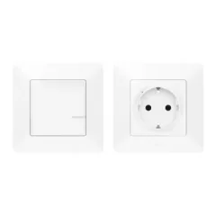   Legrand Netatmo 752154 Párosított szett: Vezérelhető csatlakozó aljzat - 1 intelligens csatlakozóaljzat + 1 vezeték nélküli kapcsoló Valena Life Netatmo fehér ( 752154 )