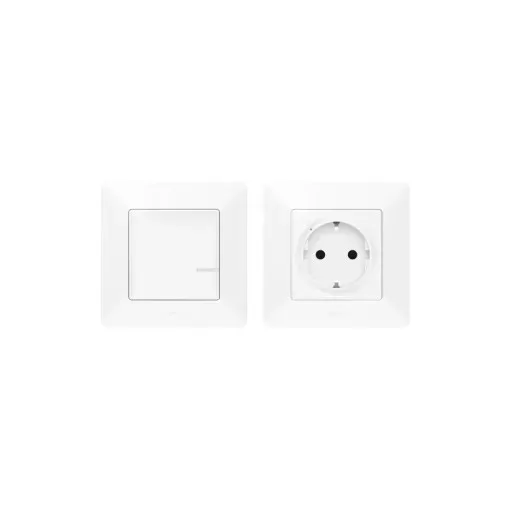 Legrand Netatmo 752154 Párosított szett: Vezérelhető csatlakozó aljzat - 1 intelligens csatlakozóaljzat + 1 vezeték nélküli kapcsoló Valena Life Netatmo fehér ( 752154 )