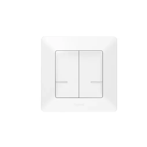 Legrand Netatmo 752187 Vezeték nélküli kapcsoló - kettős egypólusú Valena Life Netatmo fehér ( 752187 )
