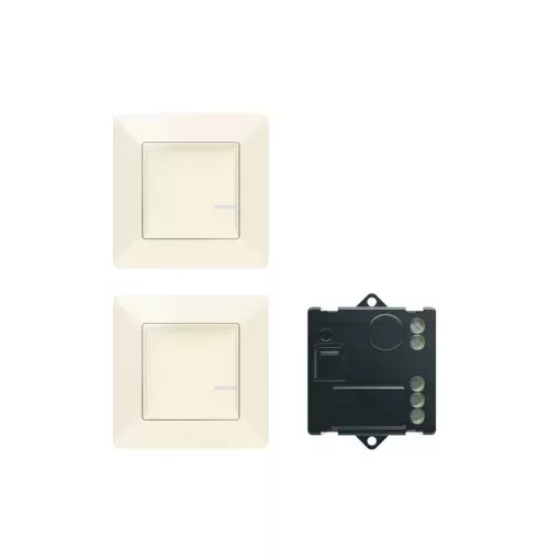 Legrand Netatmo 752250 Párosított szett: Alternatív kapcsolás mikromodul segítségével - 2 vezeték nélküli kapcsoló + mikromodul Valena Life Netatmo elefántcsont ( 752250 )