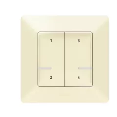   Legrand Netatmo 752268 Valena Life okos szcenárió kapcsoló (távvezérlő) Home + Control alkalmazásban beállított 4 db egyedi szcenárió indítására; díszítőkerettel, elemmel és kétoldalú ragasztóval szállítva elefántcsont