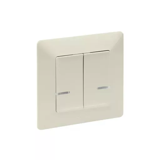 Legrand Netatmo 752288 Valena Life okos csillárkapcsoló (végrehajtó), süllyesztett, díszítőkerettel szállítva, elefántcsont színű, fázis-nulla megtáplálású, két külön kapcsolt fázis elmenővel, gatewayhez csatlakoztatható