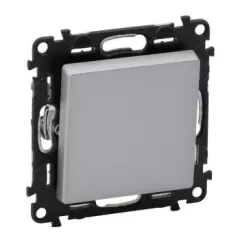   Legrand Valena Life 752306 váltókapcsoló (106), aluminium burkolattal keret nélkül, süllyesztett 10A 250V (Legrand 752306)