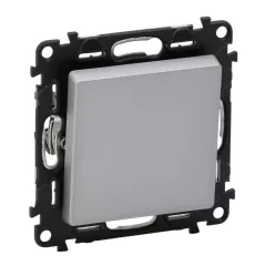   Legrand Valena Life 752307 keresztkapcsoló (107), aluminium burkolattal keret nélkül, süllyesztett 10A 250V (Legrand 752307)