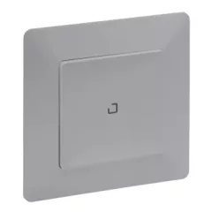   Legrand Netatmo 752366 Valena Life okos egypólusú kapcsoló / fényerőszabályzó (végrehajtó), süllyesztett, díszítőkerettel szállítva, alumínium színű, fázis/nulla megtáplálású egy kapcsolt fázis elmenő, impulzus bemenet, gatewayhez csatlakoztatható