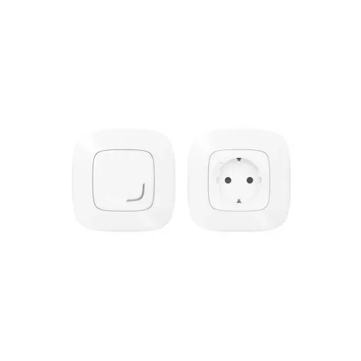 Legrand Netatmo 752554 Párosított szett: Vezérelhető csatlakozó aljzat - 1 intelligens csatlakozóaljzat + 1 vezeték nélküli kapcsoló Valena Allure Netatmo fehér ( 752554 )