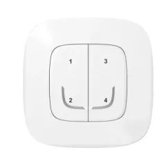   Legrand Netatmo 752568 Valena Allure okos szcenárió kapcsoló (távvezérlő) Home + Control alkalmazásban beállított 4 db egyedi szcenárió indítására; díszítőkerettel, elemmel és kétoldalú ragasztóval szállítva fehér