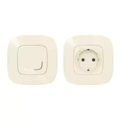   Legrand Netatmo 752654 Párosított szett: Vezérelhető csatlakozó aljzat - 1 intelligens csatlakozóaljzat + 1 vezeték nélküli kapcsoló Valena Allure Netatmo elefántcsont ( 752654 )