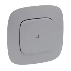   Legrand Netatmo 752766 Valena Allure okos egypólusú kapcsoló / fényerőszabályzó (végrehajtó), süllyesztett, díszítőkerettel szállítva, alumínium színű, fázis/nulla megtáplálású egy kapcsolt fázis elmenő, impulzus bemenet, gatewayhez csatlakoztatható