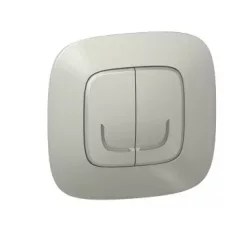   Legrand Netatmo 752788 Valena Allure okos csillárkapcsoló (végrehajtó), süllyesztett, díszítőkerettel szállítva, alumínium színű, fázis-nulla megtáplálású, két külön kapcsolt fázis elmenővel, gatewayhez csatlakoztatható