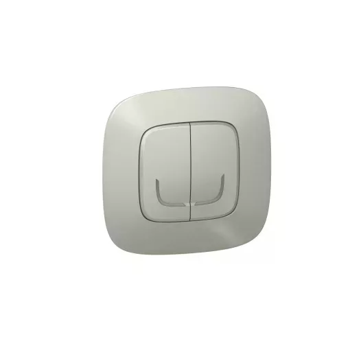 Legrand Netatmo 752788 Valena Allure okos csillárkapcsoló (végrehajtó), süllyesztett, díszítőkerettel szállítva, alumínium színű, fázis-nulla megtáplálású, két külön kapcsolt fázis elmenővel, gatewayhez csatlakoztatható